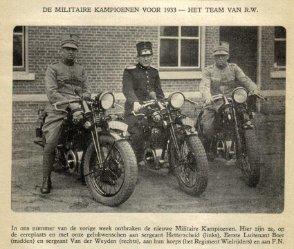 FN Sahara (Bron: Het Motorrijwiel en de Lichte Auto, 1933)