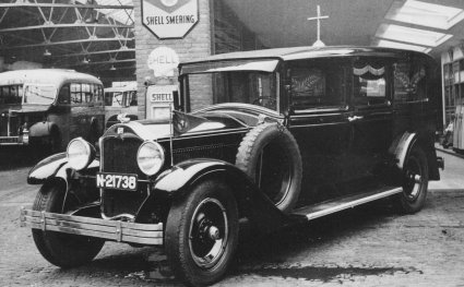 Buick 1928 lijkwagen van Bruijns, Oosterhout.