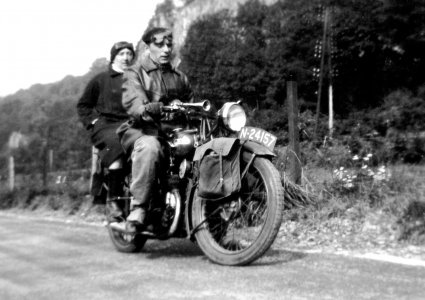 BSA motorfiets.