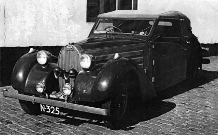 De Bugatti van Johannes van den Hurk (Collectie D.A. Ploeg)