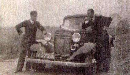 A.M. van Mechelen (links) en J. Daver te Breda, 1934 (originele foto: particuliere collectie)