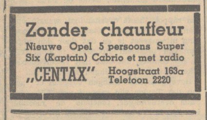 Bron: Eindhovensche Courant, 1 april 1940