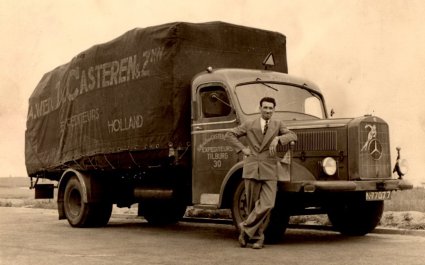 Mercedes vrachtwagen, c. 1950 (collectie G. Ligtvoet)