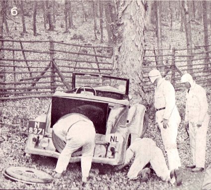 Na de vangst van een mestvork (bron: Ford Wereld, juni 1934)