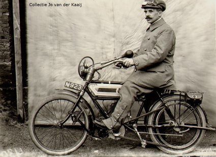 Saroléa motorfiets, c. 1910.