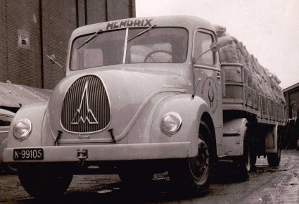 Magirus vrachtwagen van de firma Hendrix (Collectie M. Maassen)