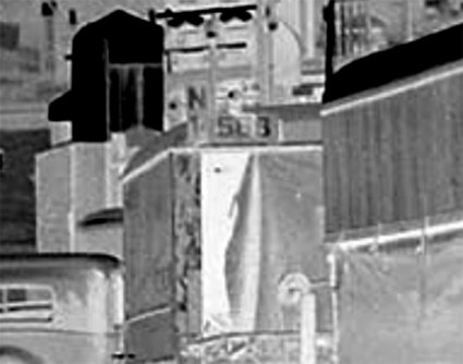 Detail (negatief) van foto 1