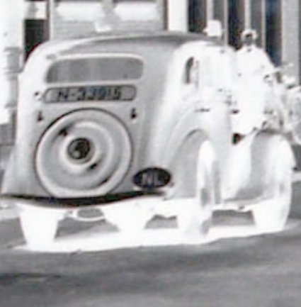 Detail (negatief) van foto 1