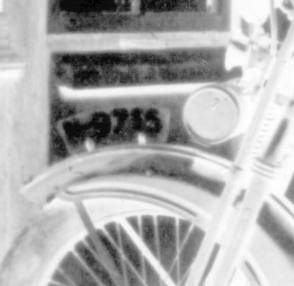 Detail (negatief) van foto 1