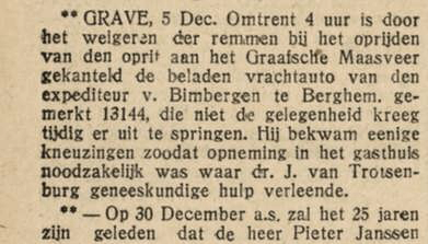 Bron: Provinciale Noordbrabantsche en 's Hertogenbossche Courant, 6 dec. 1927