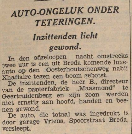 Bron: Dagblad van Noord-Brabant, 23 juli 1937