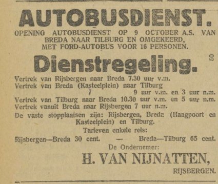 Bron: Prov. Noordbr. en 's-Bossche Courant, 5 okt. 1923