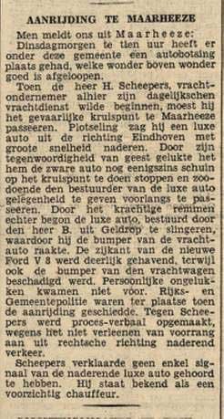 Bron: Prov. Noordbr. en 'sHertogenbossche Courant, 12 feb. 1937