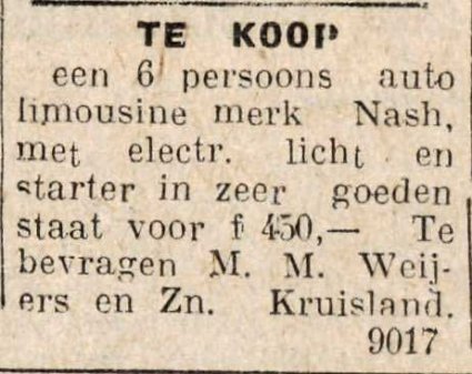Bron: Dagblad van Noord-Brabant, 15 mei 1929