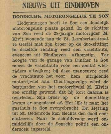Bron: Eindhovensch Dagblad, 5 mei 1930