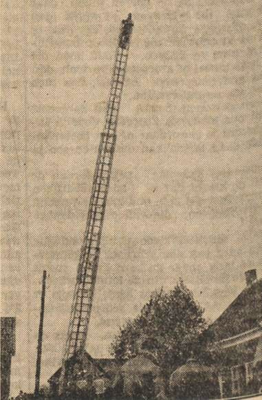 Magirusladder (bron: Dagblad van Noord-Brabant, 9 mei 1933)