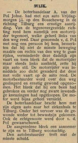 Bron: Nieuwsblad het land van Heusden en Altena de Langstraat en de Bommelerwaard, 21 februari 1930