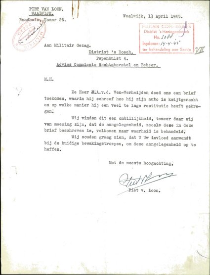 Bron: BHIC, Archief Militair Gezag, inv. nr. 471, scan 498