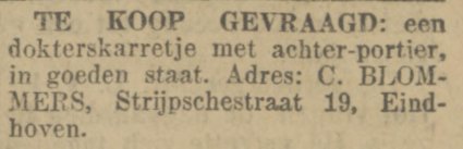 Bron: Prov. Noordbr. en 's-Bossche Crt, 1 aug. 1921