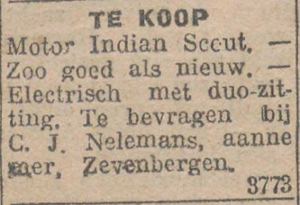 Bron: Dagblad voor Noord-Brabant, 20-08-1923