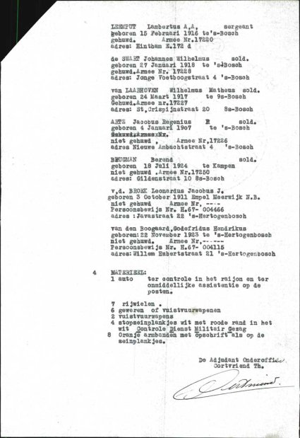 Bron: BHIC, Archief Militair Gezag, inv. nr. 471 scan 754
