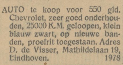 Bron: Eindhovensch Dagblad, 21 mei 1931