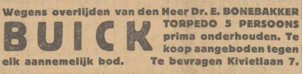 Bron: Eindhovensch Dagblad, 9 maart 1932