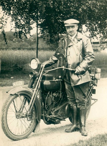 Harley-Davidson, type J (bron: collectie Nico de Bont)