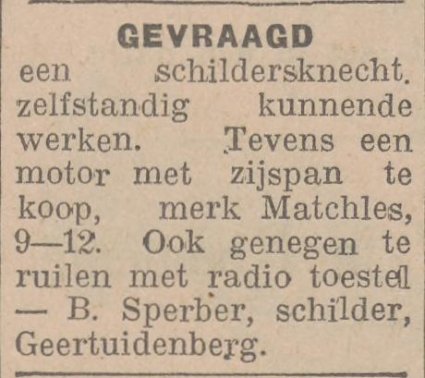 Bron: Dagblad van Noord-Brabant, 30 mei 1930