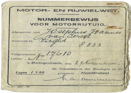 Nummerbewijs N-17610 (bron: Joost van Iersel)