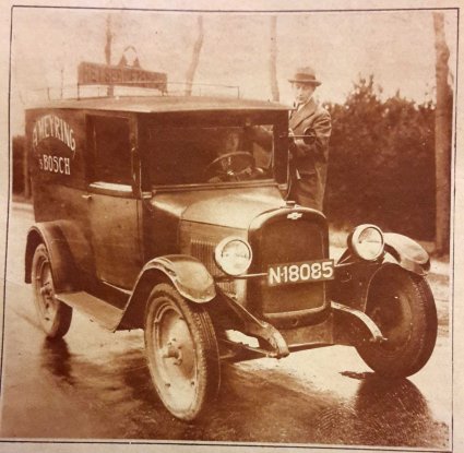 Chevrolet (bron: Brabantsche Illustratie 1930 nr. 1)