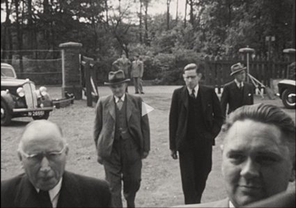 Bron: film Opening van leerfabriek Noord-Brabant, 1949. Regionaal Archief Tilburg, Collectie Leo Uijtendaal nr. F28530008 via BrabantinBeelden, 11:45