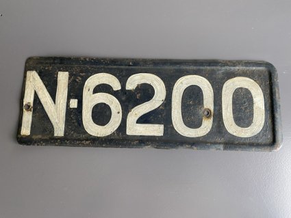N-6200, kentekenplaat (collectie Koen Schilders)