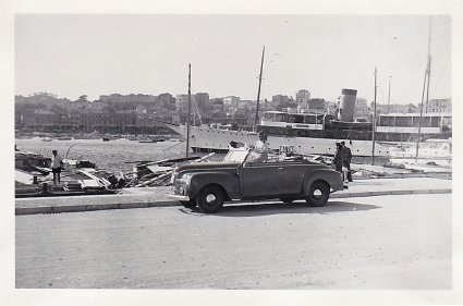 Plymout, 27 juni 1948 in de jachthaven van Cannes (bron: album Nicole Konijn-van Asten)