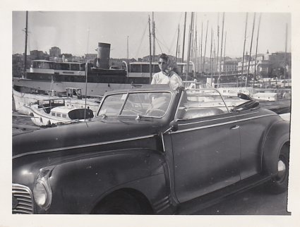 Plymout, 27 juni 1948 in de jachthaven van Cannes (bron: album Nicole Konijn-van Asten)