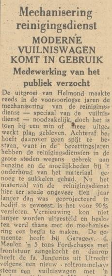 Bron: Helmondsche Courant, 16 april 1949