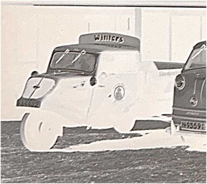 Tempo Hanseat (detail, negatief, van foto 1)
