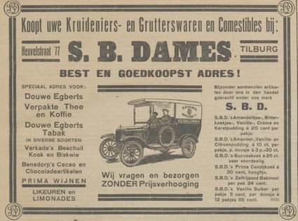 Ford (bron: Nieuwe Tilburgsche Courant van 25 juli 1924)