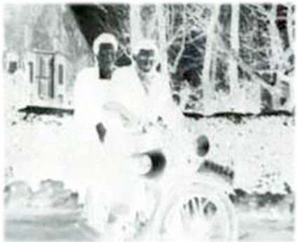 Detail (negatief) van foto 1