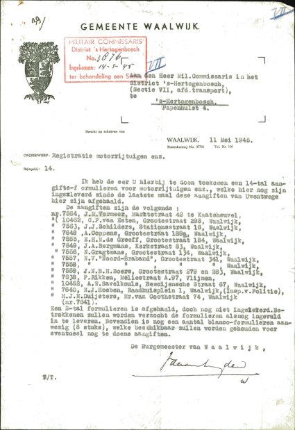Bron: BHIC, Archief Militair Gezag, inv. nr. 471, scan 430