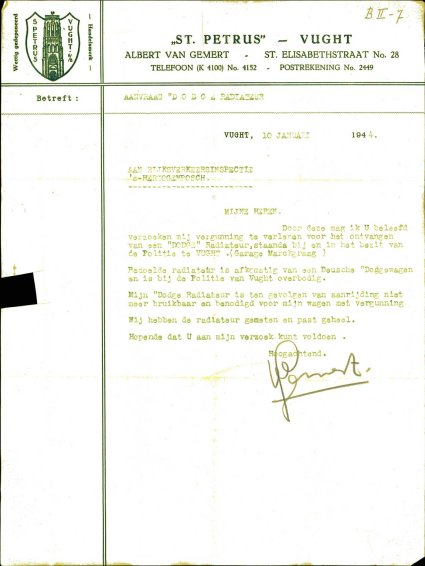 Bron: BHIC, Archief Militair Gezag, inv. nr. 258 scan 167