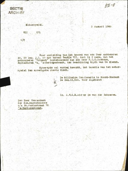 Bron: BHIC, Archief Militair Gezag, inv. nr. 258 scan 599