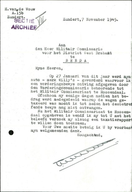 Bron: BHIC, Archief Militair Gezag, inv. nr. 258 scan 736