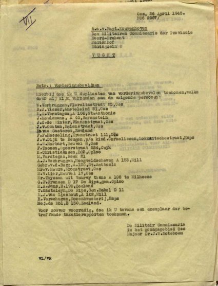 Bron: BHIC, Archief Militair Gezag, inv. nr. 519 scan 178