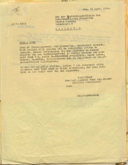 Bron: BHIC, Archief Militair Gezag, inv. nr. 519 scan 179