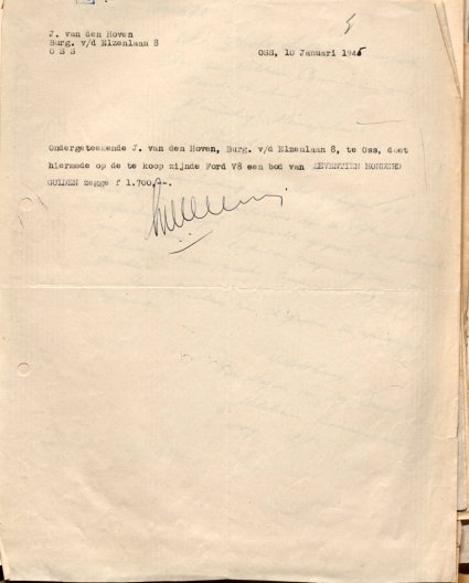 Bron: BHIC, Archief Militair Gezag, inv. nr. 519 scan 444