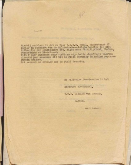 Bron: BHIC, Archief Militair Gezag, inv. nr. 561 scan 181