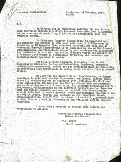 Bron: BHIC, Archief Militair Gezag in Noord-Brabant, 1944 - 1946, inv. nr. 599, scan 69