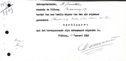 Bron: Regionaal Archief Tilburg, Archief gemeentebestuur Tilburg 1938-1985, inv. nr. 5631, scan 33