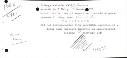 Bron: Regionaal Archief Tilburg, Archief gemeentebestuur Tilburg 1938-1985, inv. nr. 5631, scan 106